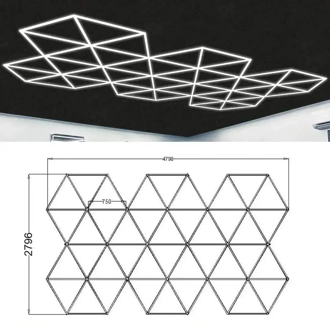 Hexglo Diamond Series Modular Lighting Systems - Zt6106 1