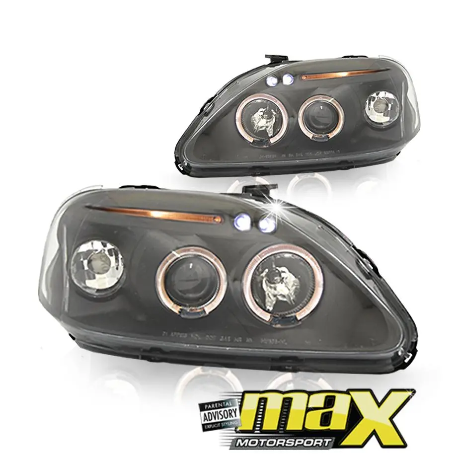 Honda Ballade/Civic (99-00) Angel Eye Headlights (Black) 1