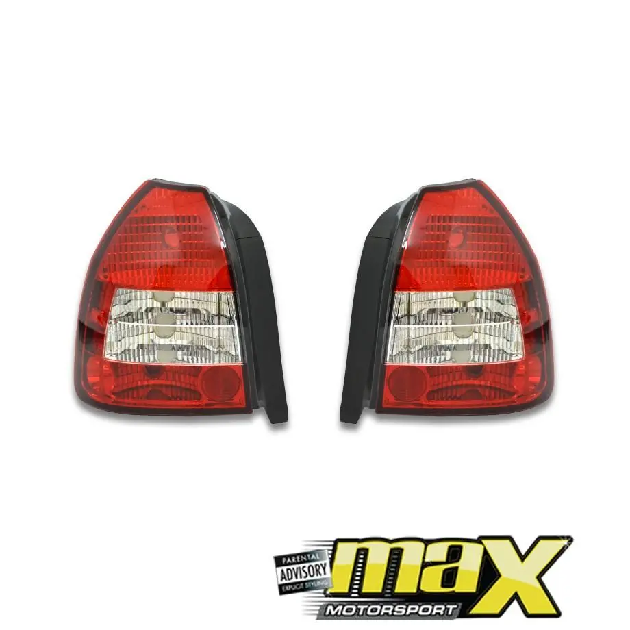 Honda Civic 3Dr Semi Clear Crystal Taillights 1