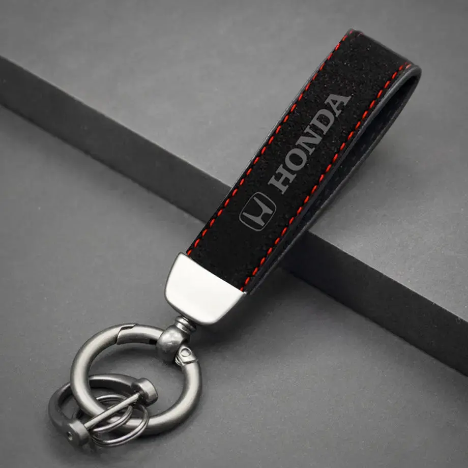 Honda Logo Suede Key Ring 1