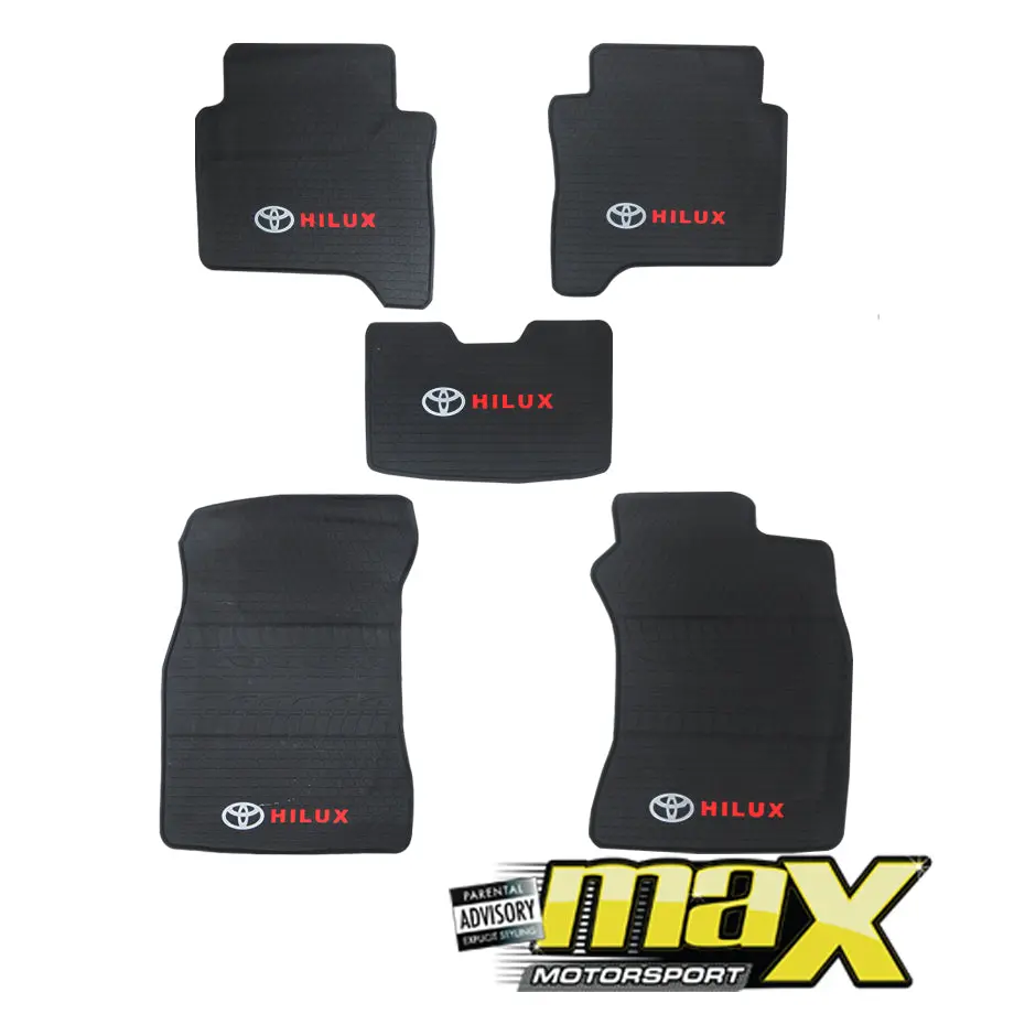 Toyota Hilux 5 Piece Rubber Floor Mats 1