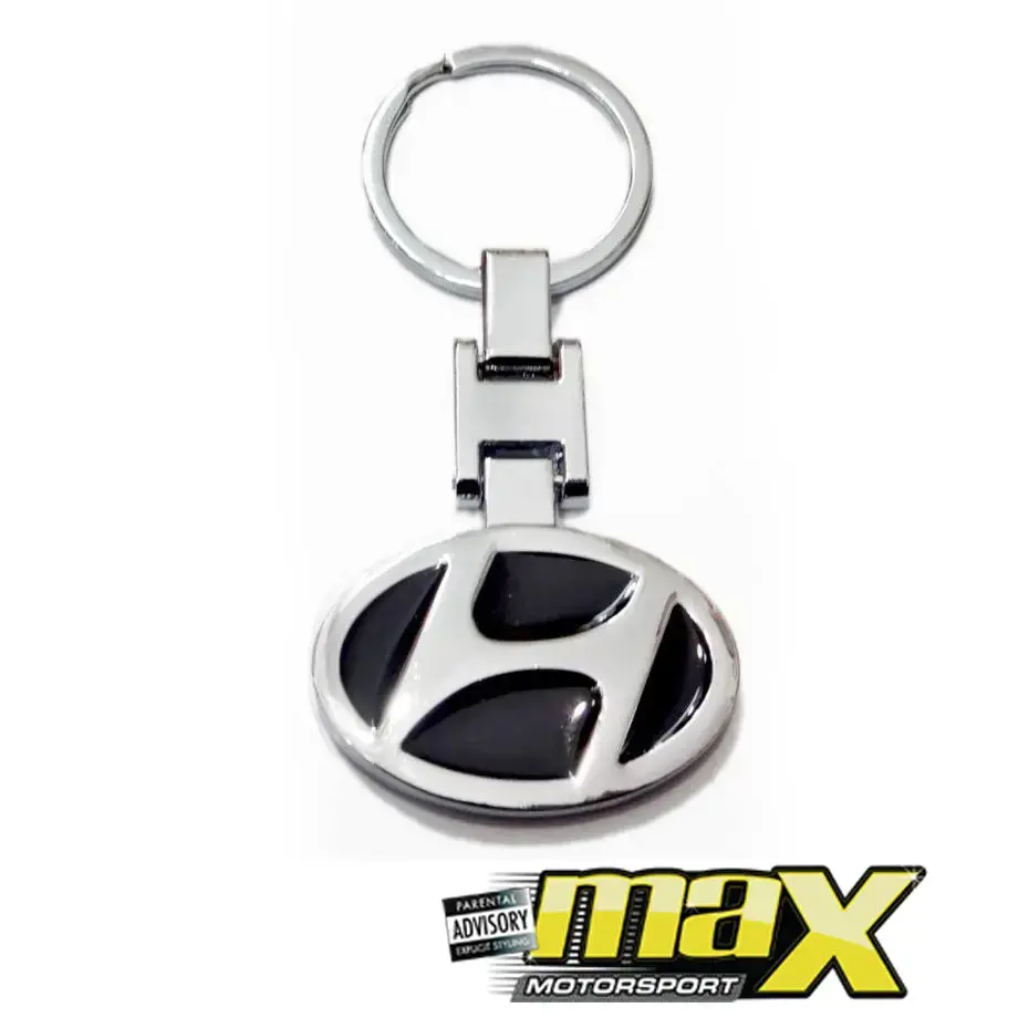 Hyundai Branded Chrome Key Ring 1