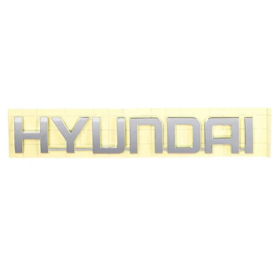 Hyundai Chrome Lettering Badge 1