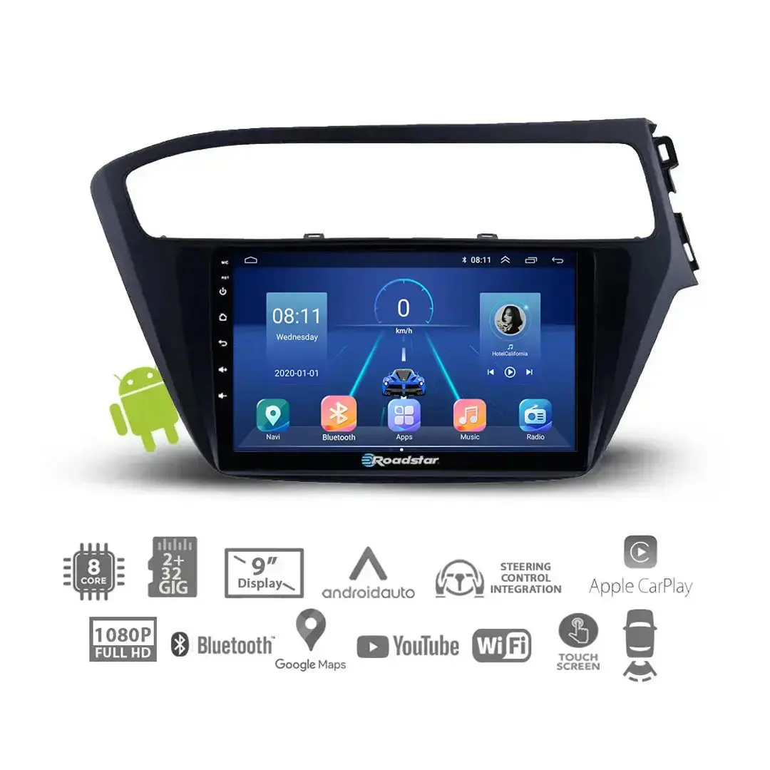 Hyundai I20 (18-On) - 9 Inch Roadstar Android Entertainment & Gps System 1