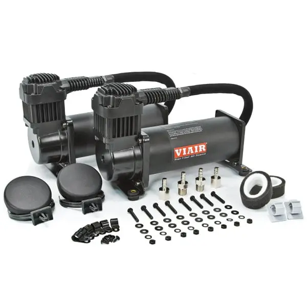 Viair 444C 12 Volt 200 Psi Dual Pack Stealth Black Compressors 1