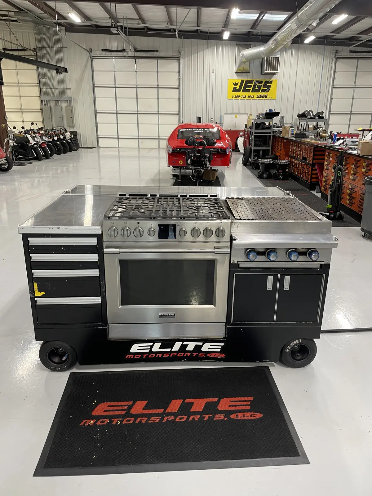 Custom Mobile Cooking Cart 1