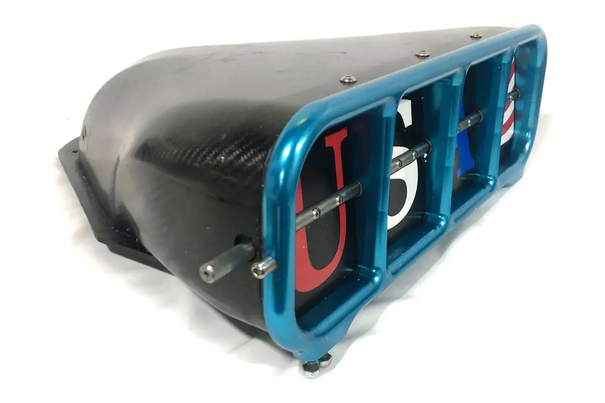 Carbon Fiber Screw Blower Pro Mod Funny Car Injector Hat 1