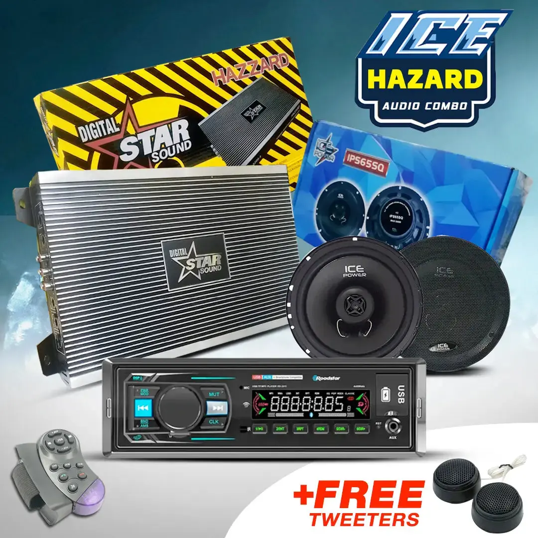 Ice Hazard Car Audio Combo +Free Tweeters 1