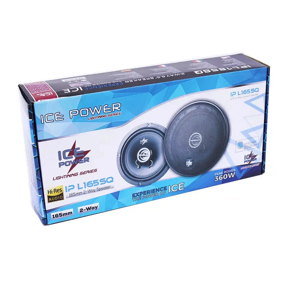 Ice Power Ip-L165sq 6.5" 2-Way Coaxial Speaker - 360W 1