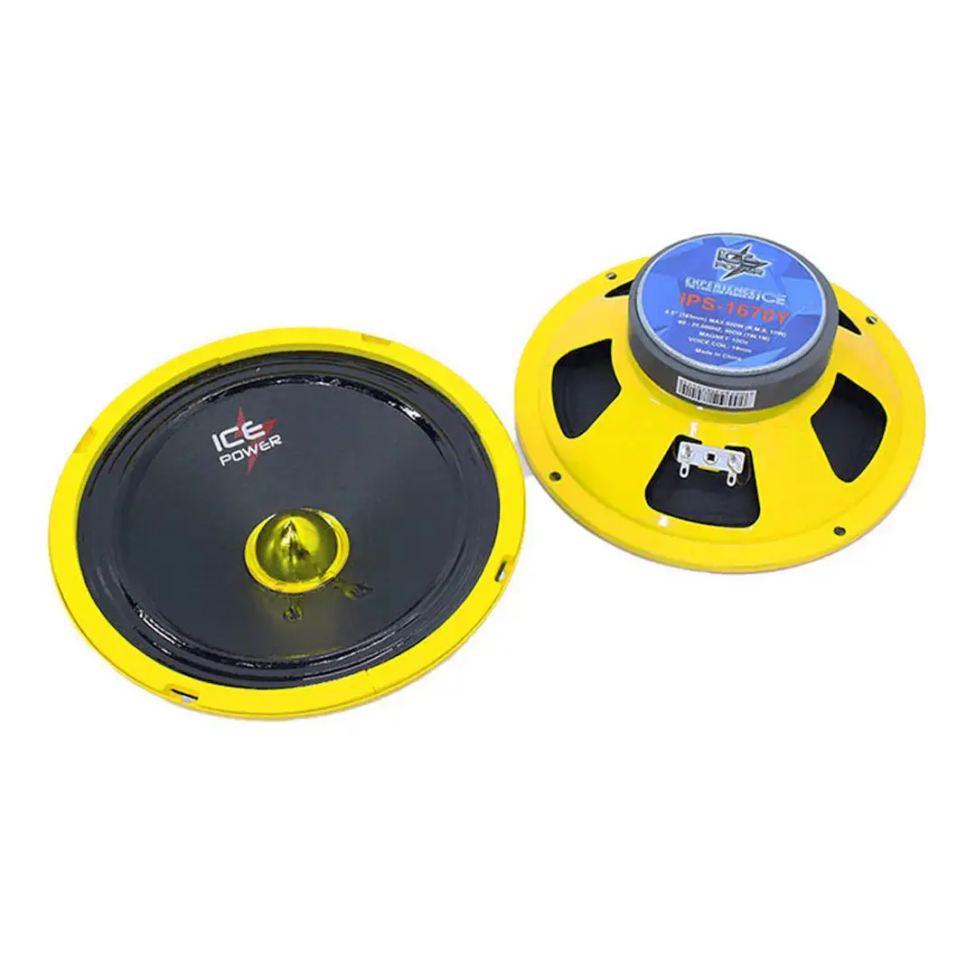 Ice Power Ips-1670Y 6.5" 3-Way Bullet Speakers - 800W 1