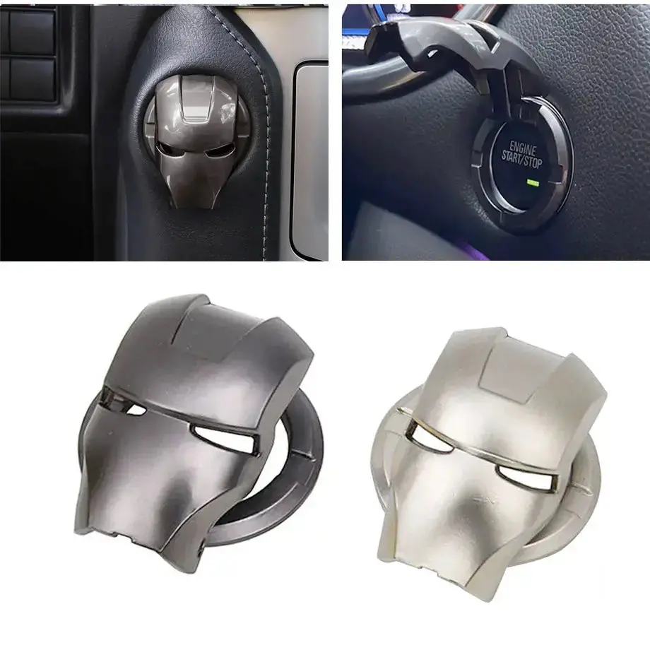 Iron Man Style Flip Up - Push Start Button Cover 1