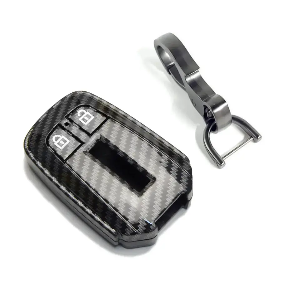 Isuzu D-Max / Mu-X (21-On) Carbon Look Key Case Cover With Key Ring 2