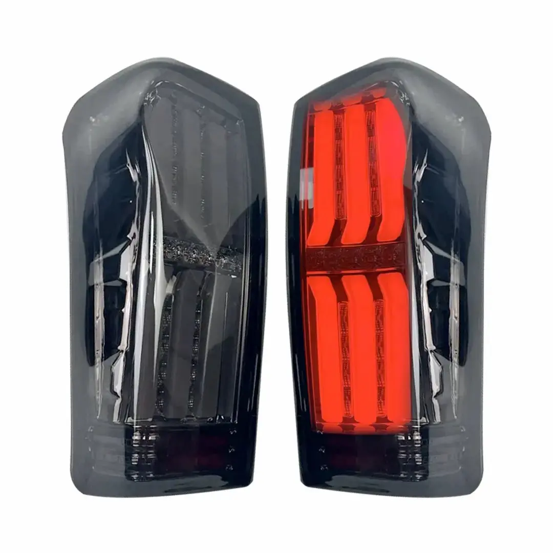 Isuzu D-Max (12-21) 3D Bar Style Smoked Black Led Taillights 1