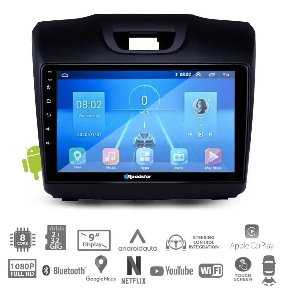 Isuzu D-Max (15-21) - 9 Inch Roadstar Android Entertainment & Gps System 1