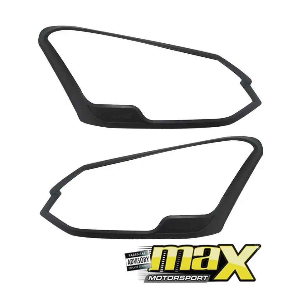 Isuzu Mu-X Black Headlight Surrounds (2018-On) 1