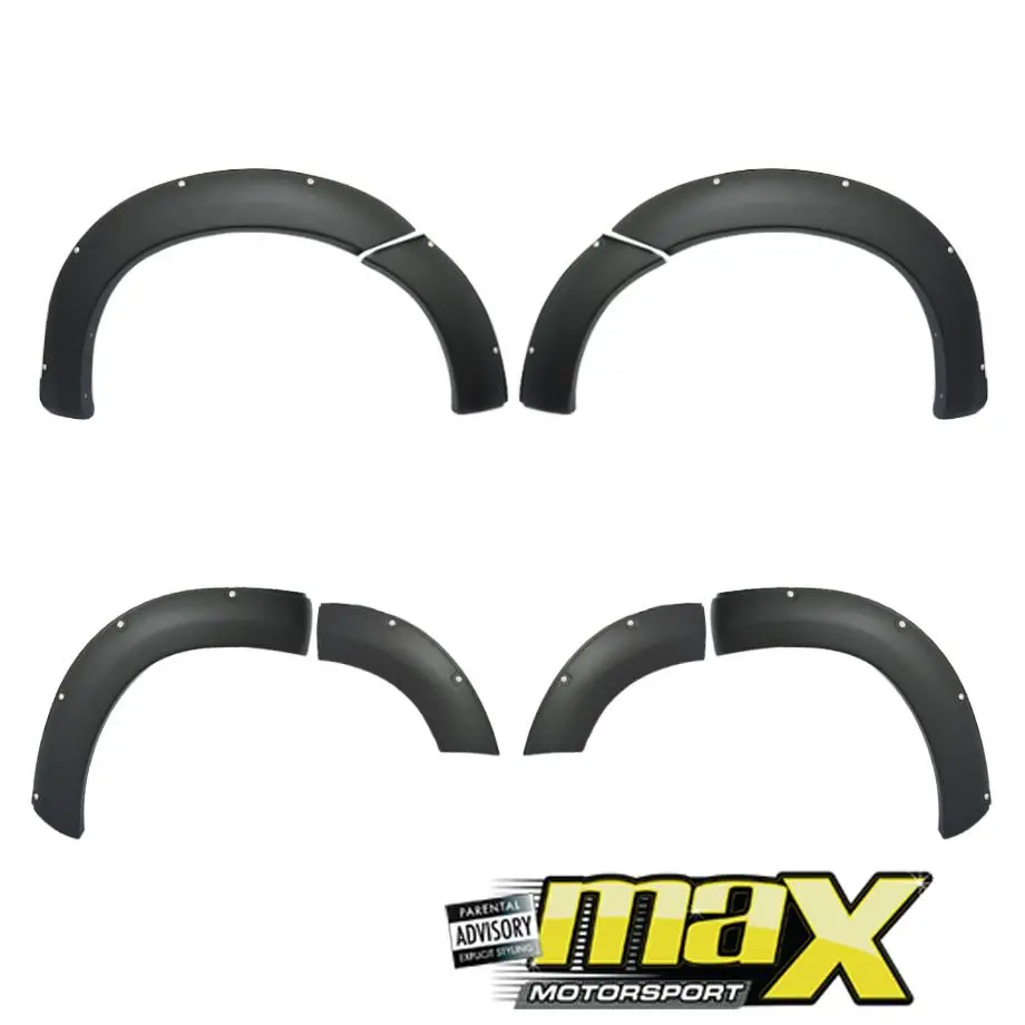 Isuzu Mu-X (17-On) Plastic Smooth Studded Wheel Arches 1
