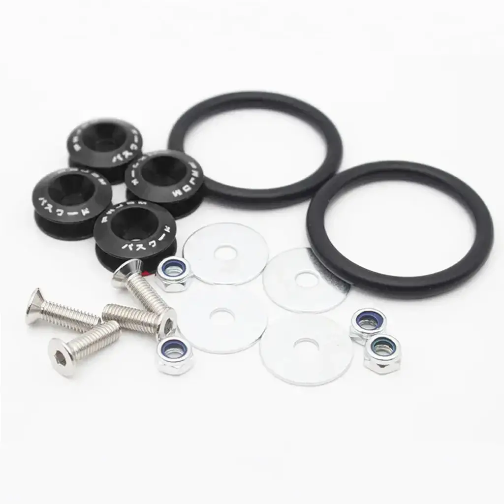 Jdm Quick Release Bumper Fasteners (Black) 1