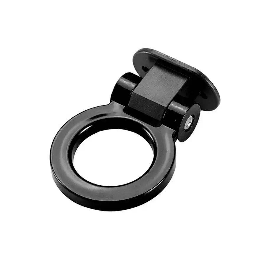 Jdm Style Stick On Tow Hook - Black 1