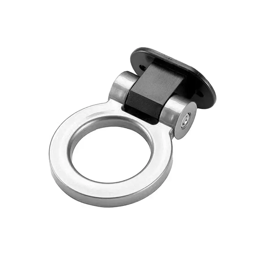 Jdm Style Stick On Tow Hook - Silver 1