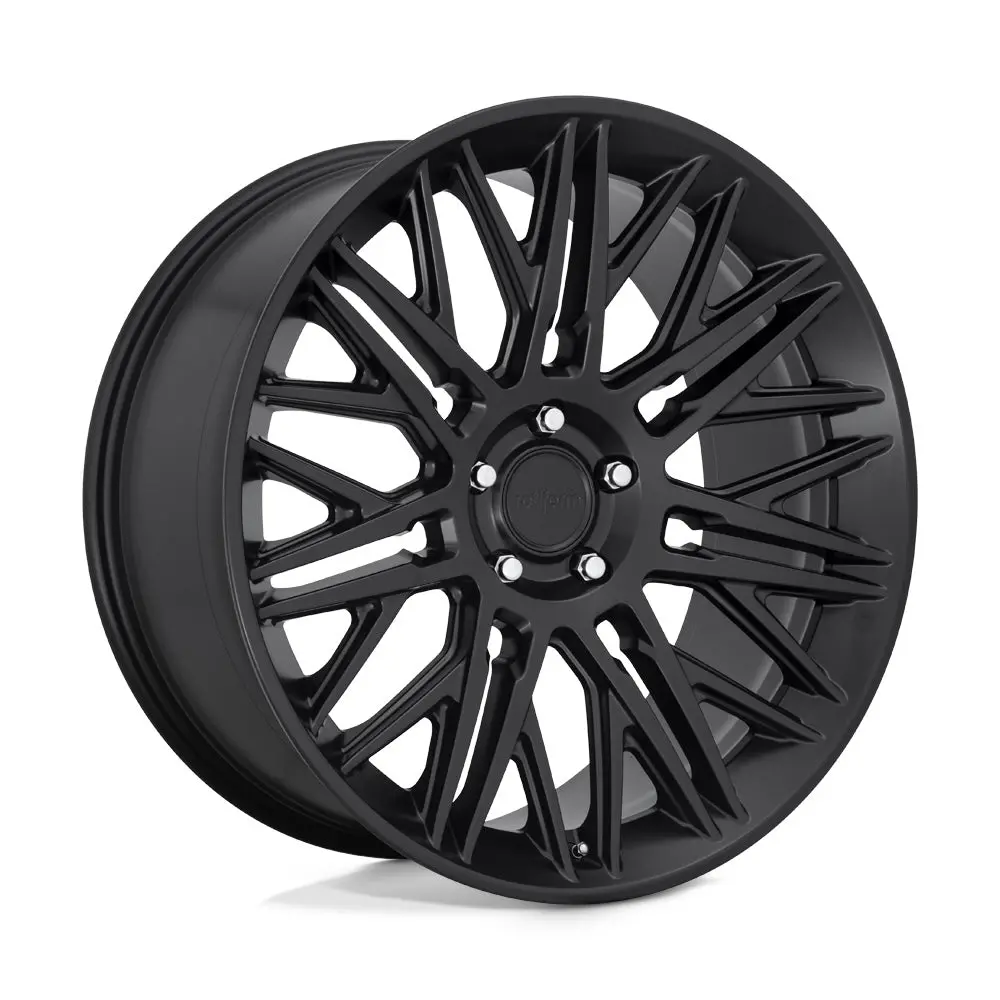 22" Rotiform Jdr Matte Black Wheel 1
