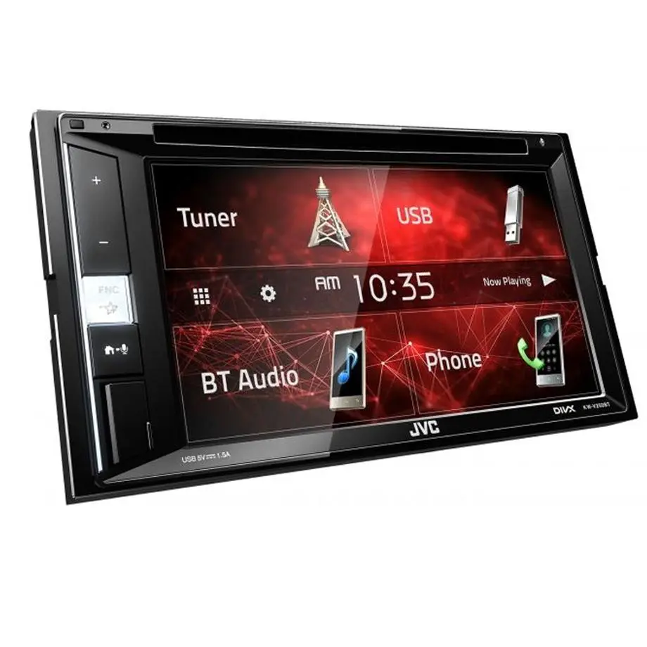 Jvc 6.2 Inch Kw-V250btm Double Din Dvd Media Player With Bluetooth 2