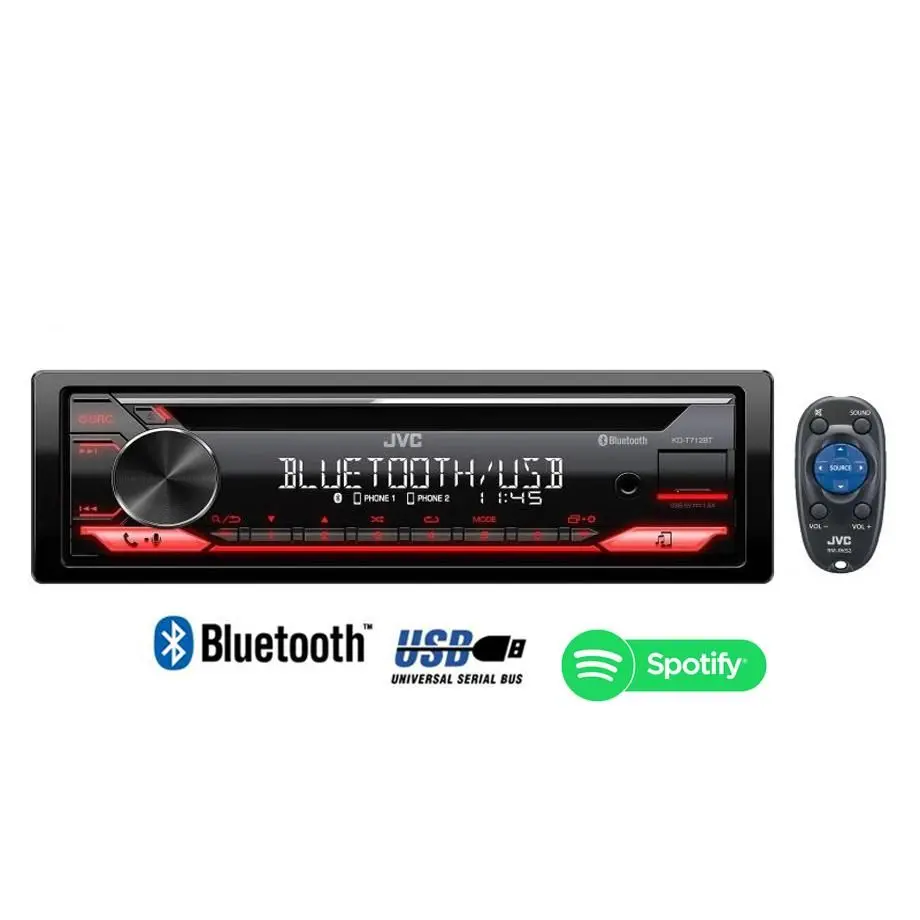 Jvc Kd-T712bt Mp3 Cd Media Receiver With Usb & Bluetooth 1