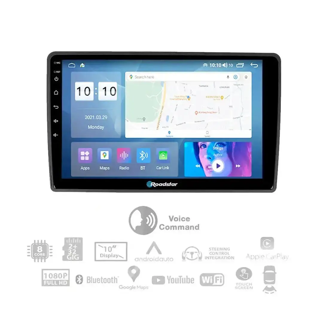 Jeep Grand Cherokee (05-07) - 10.1 Inch Roadstar Android Entertainment & Gps System With Voice Command 1