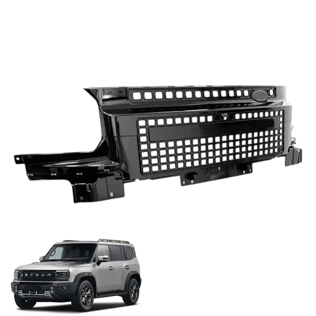 Jetour T2 (25-On) Defender Style Gloss Black Upgrade Grille 1