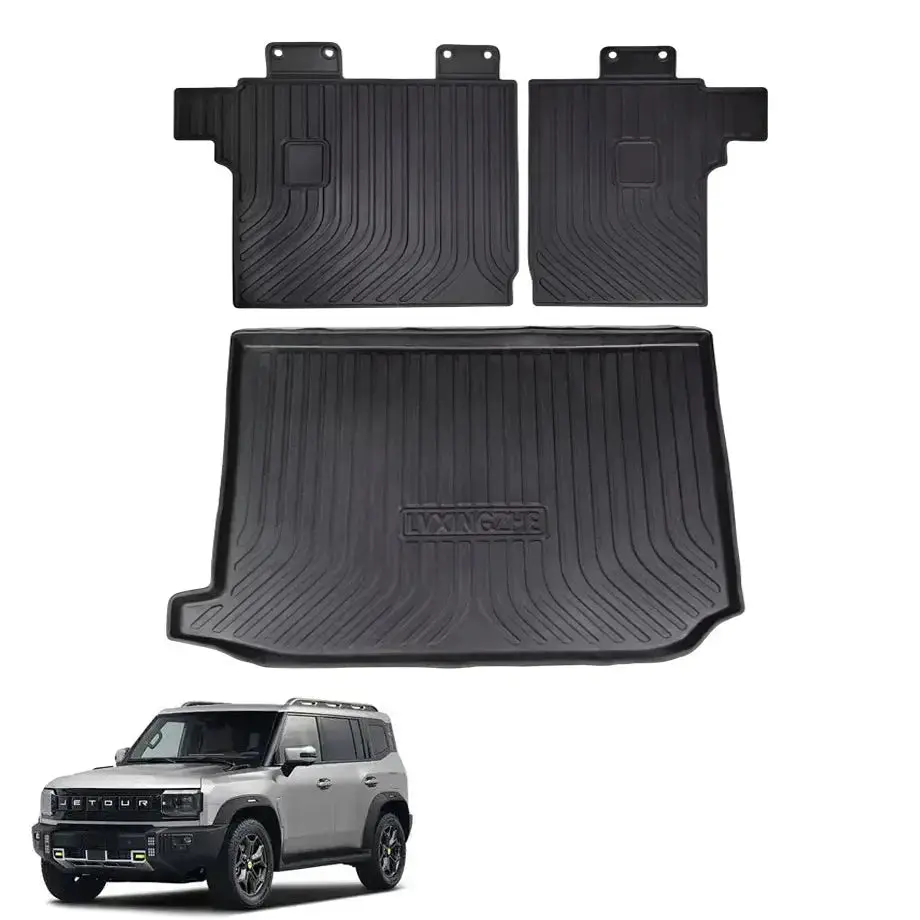 Jetour T2 (25-On) 3D Moulded Trunk Cargo Mat (3-Piece) 1
