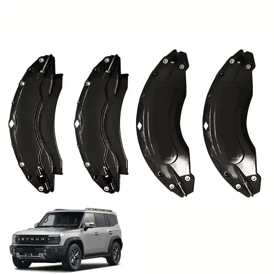 Jetour T2 (25-On) Aluminium Brake Caliper Covers (Black) 1