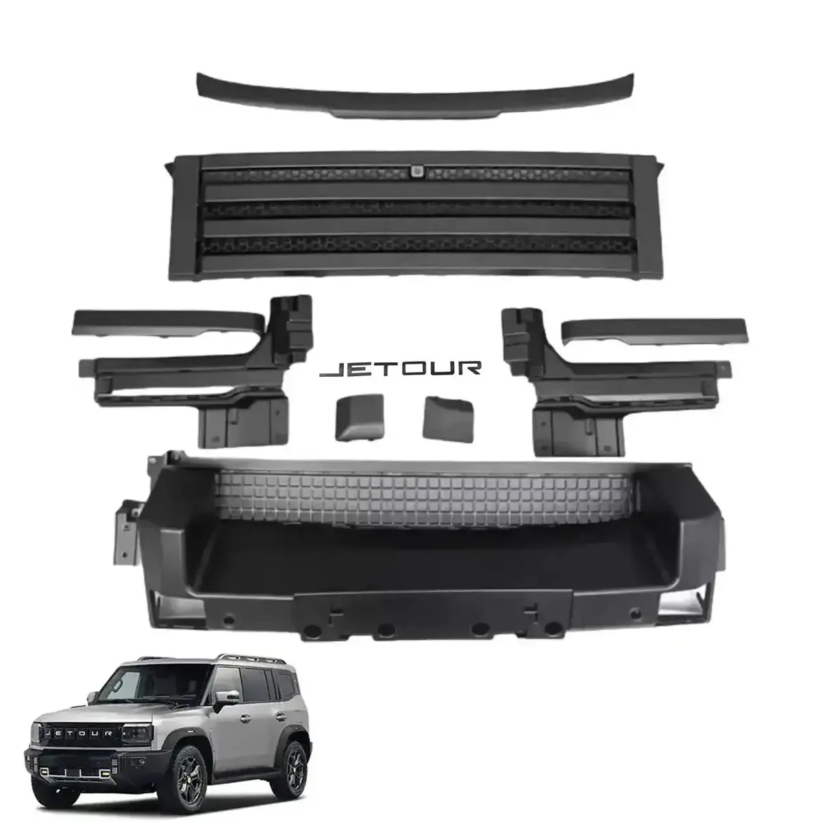 Jetour T2 (25-On) Black Warrior Style Upgrade Grille 1