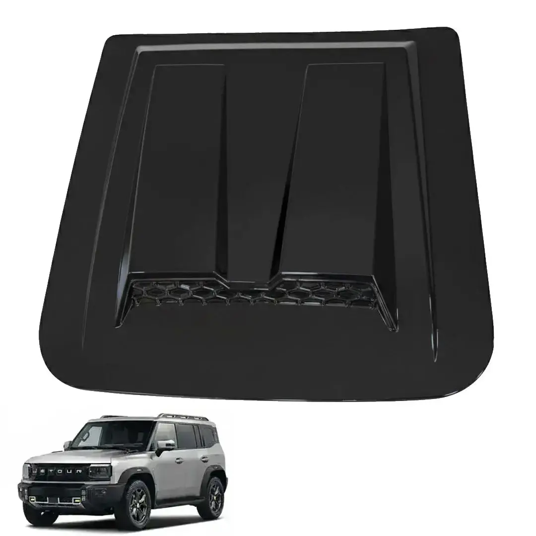 Jetour T2 (25-On) Dark Knight Edition Gloss Black Plastic Bonnet Scoop 1