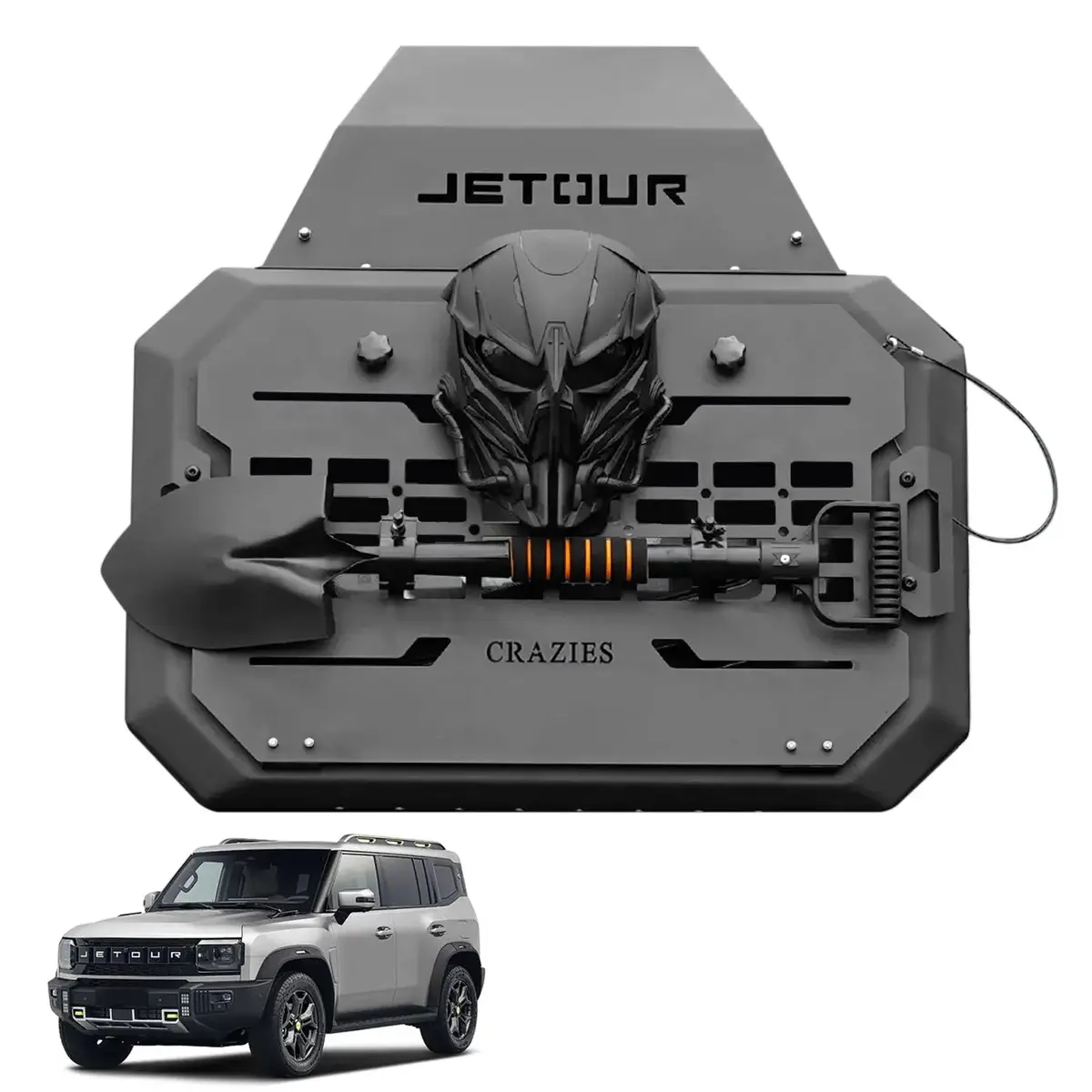 Jetour T2 (25-On) Dark Knight Edition Molle Side Panel With Shovel & Mask 1