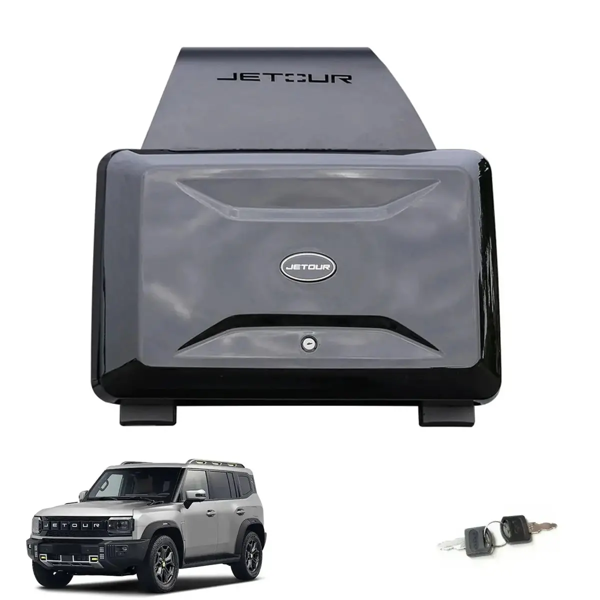 Jetour T2 (25-On) Defender Style Gloss Black Side Storage Box 1