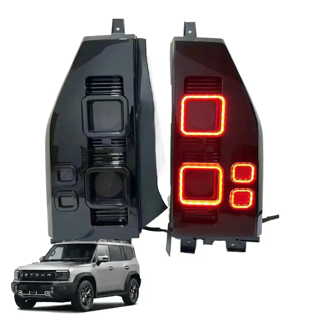 Jetour T2 (25-On) Premium Defender Style Smoked Black Led Taillights 1