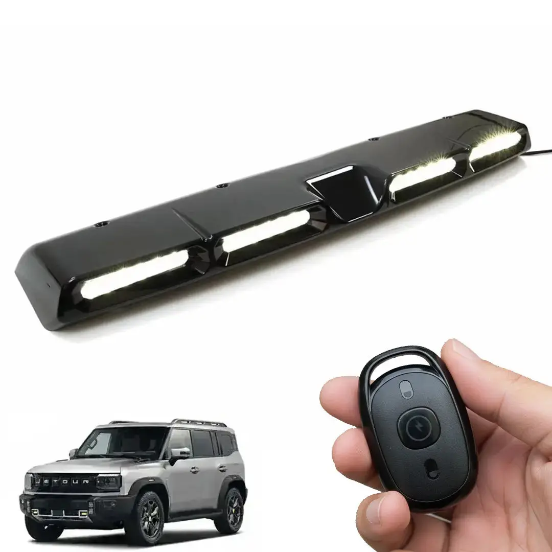 Jetour T2 (25-On) Urban Series Gloss Black 4-Pod Led Roof Light With Remote 1