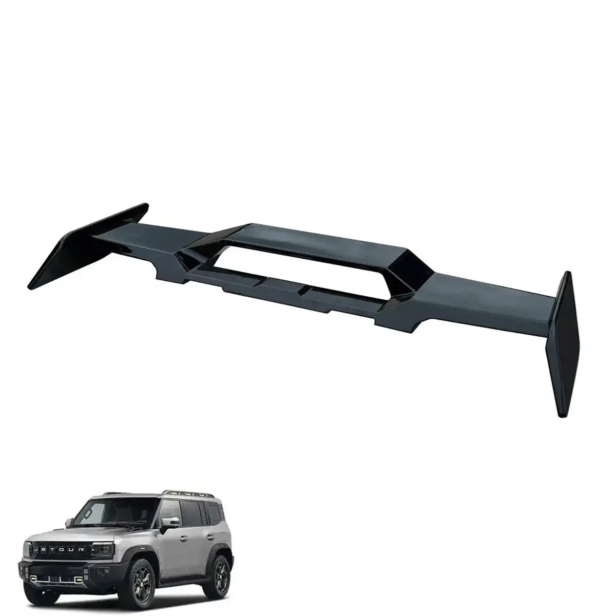 Jetour T2 (25-On) Gloss Black Aero Sport Style Roof Spoiler Wing 1
