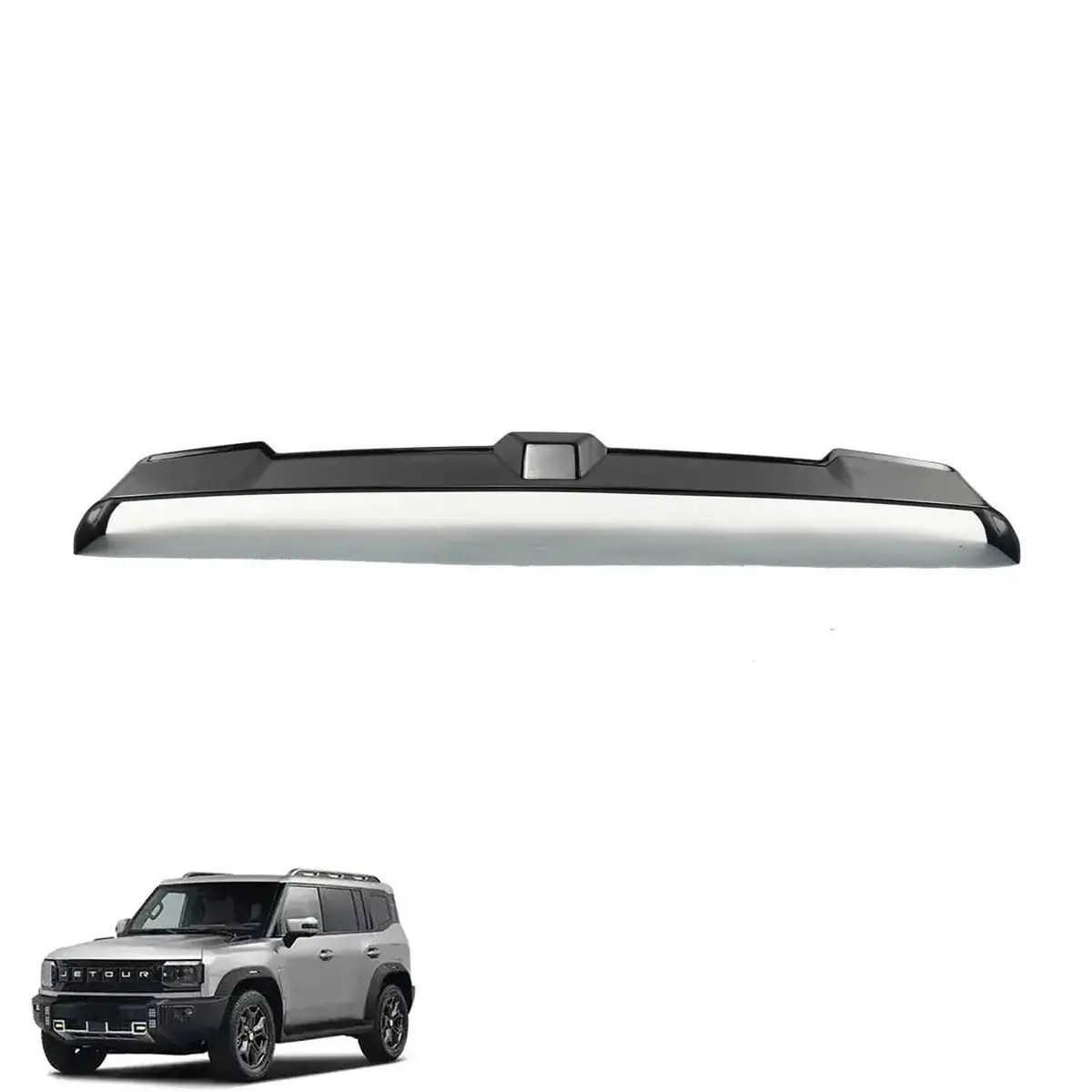 Jetour T2 (25-On) Gloss Black Defender Style Roof Spoiler 1