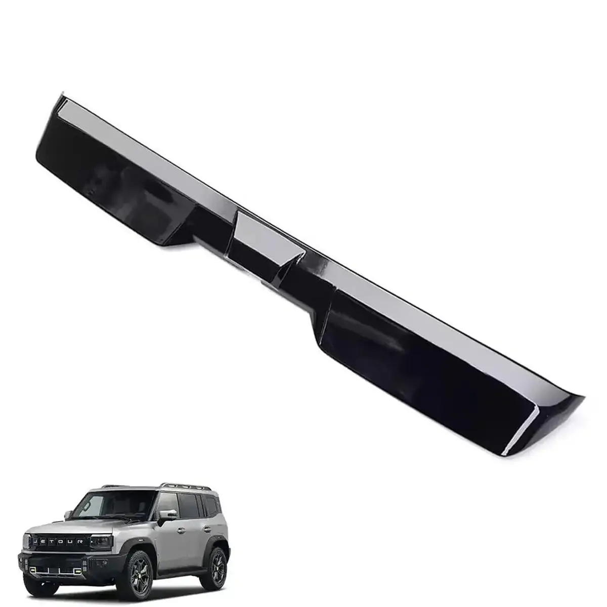 Jetour T2 (25-On) Gloss Black Expedition Style Roof Spoiler 1