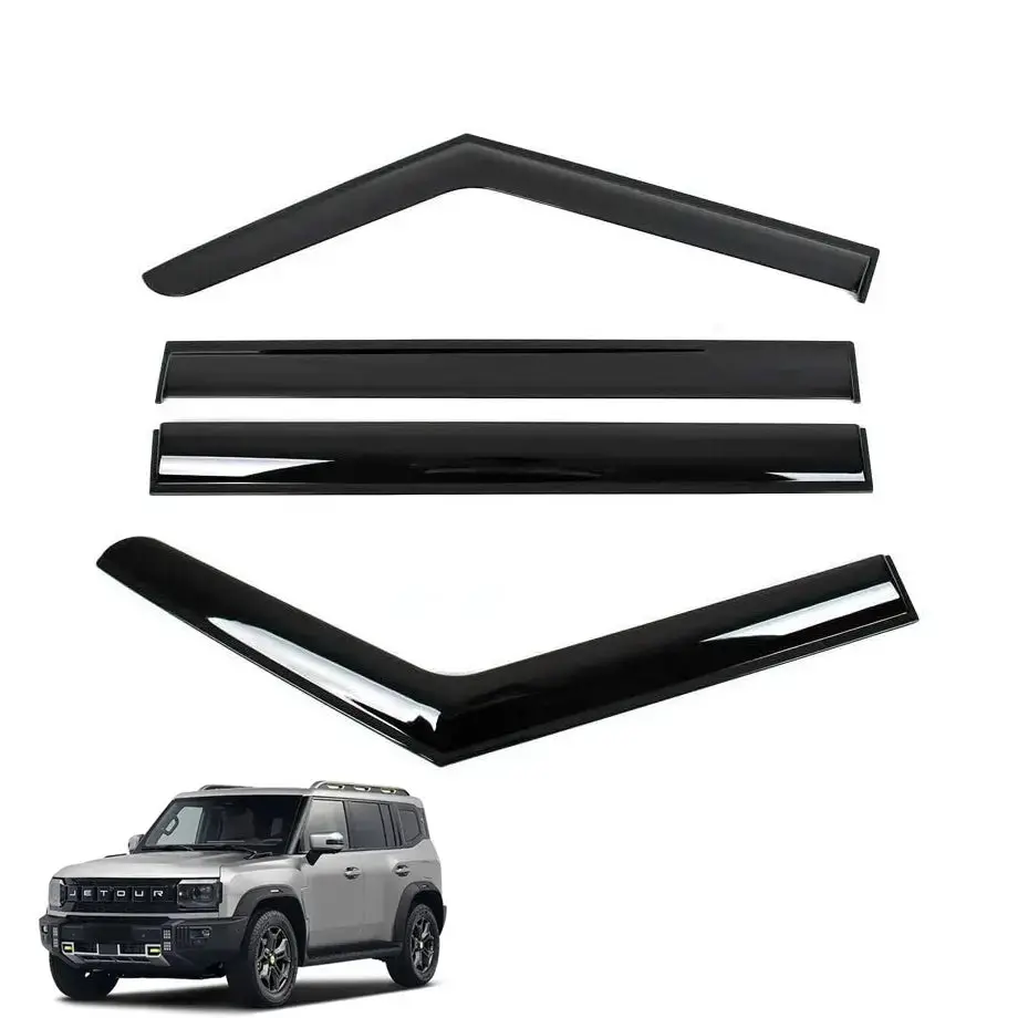 Jetour T2 (25-On) Gloss Black Windshield (4-Piece) 1