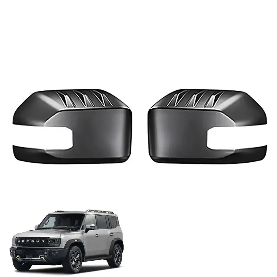 Jetour T2 (25-On) Matte Black Stick-On Mirror Covers 1