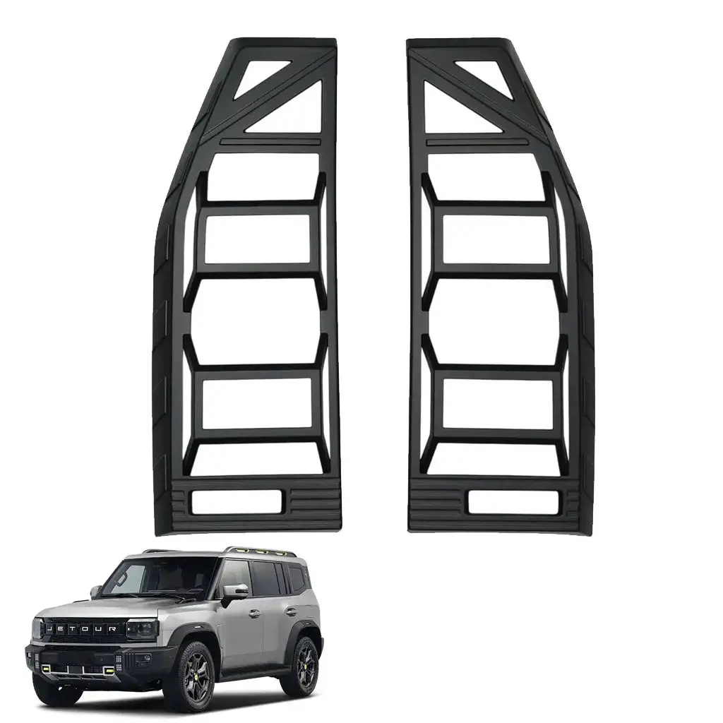 Jetour T2 (25-On) Matte Black Taillight Surrounds 1