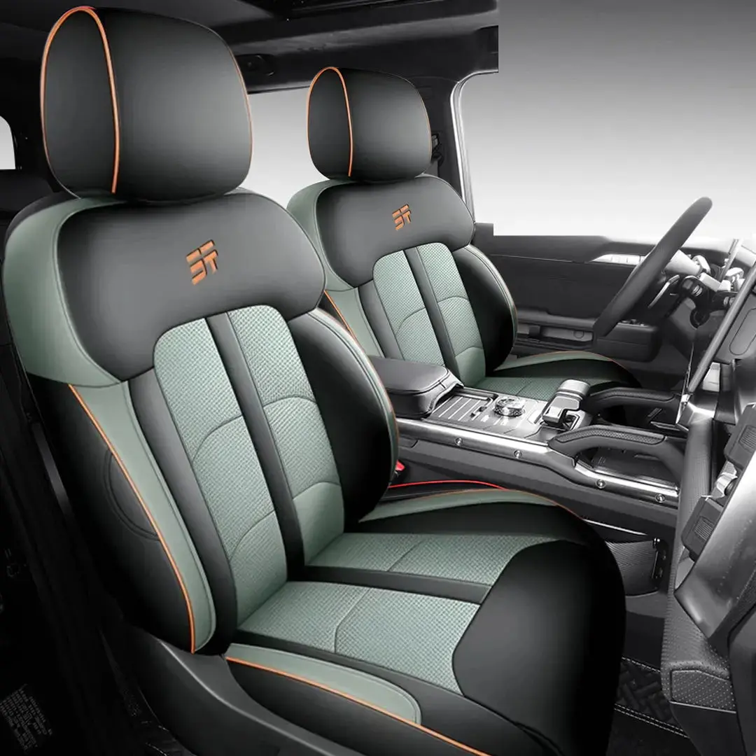 Jetour T2 (25-On) Premium Luxury Car Seat Covers - Front & Rear Full Set (Grey) 1