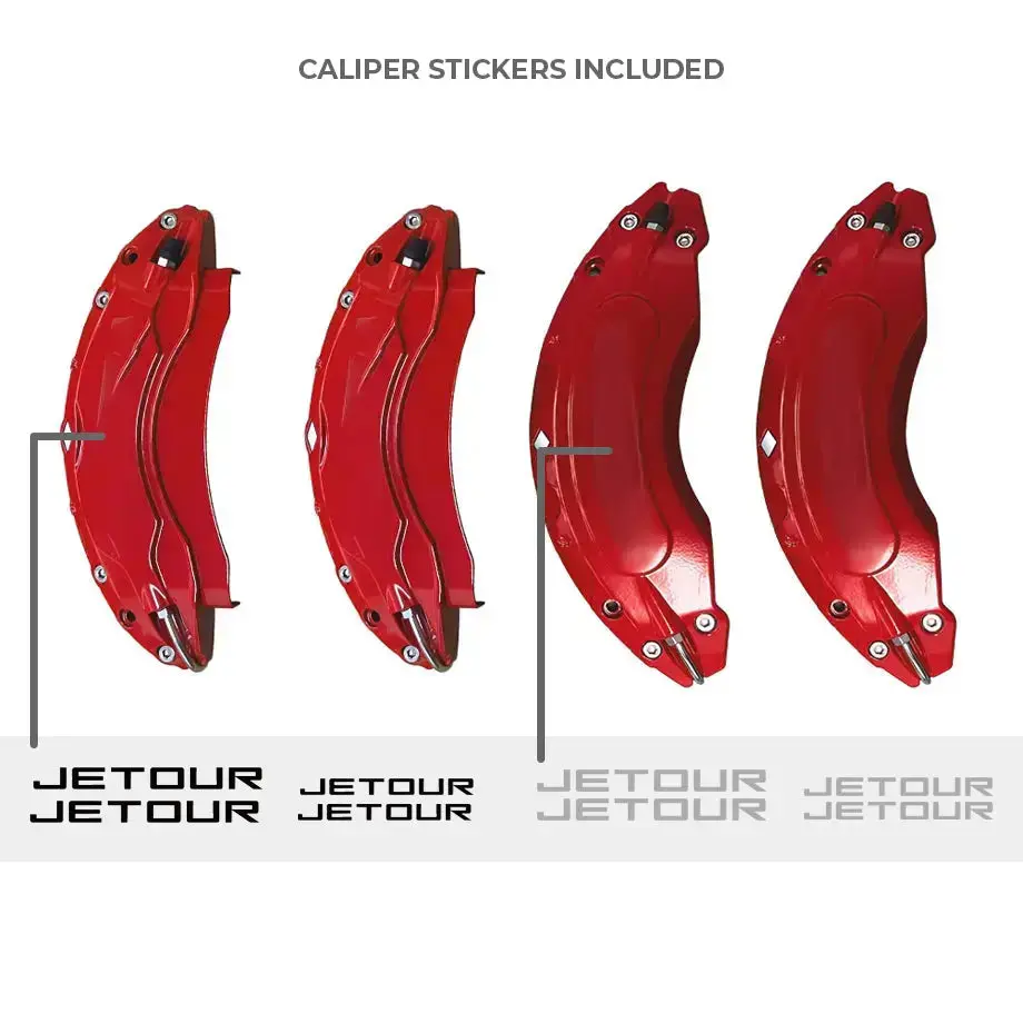 Jetour T2 (25-On) Red Aluminium Brake Caliper Covers 2