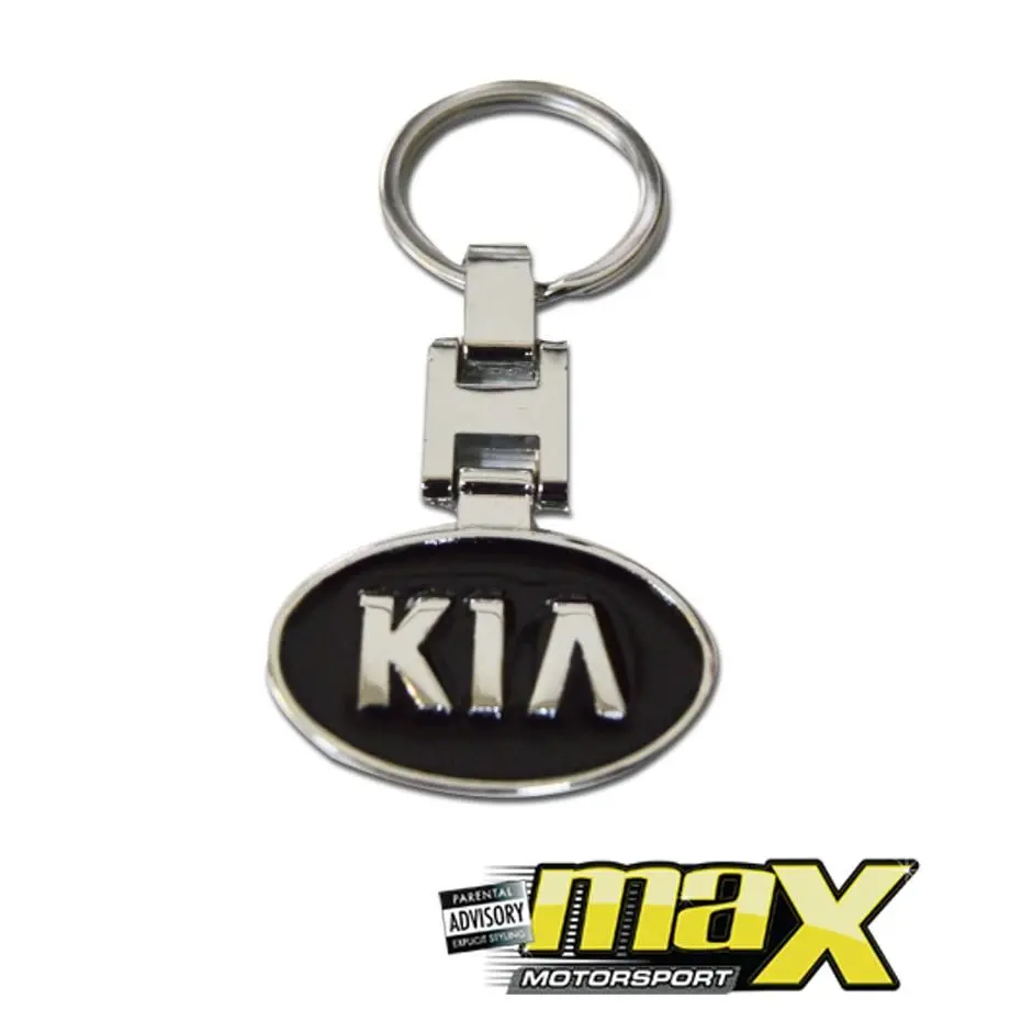 Kia Branded Chrome Key Ring 1
