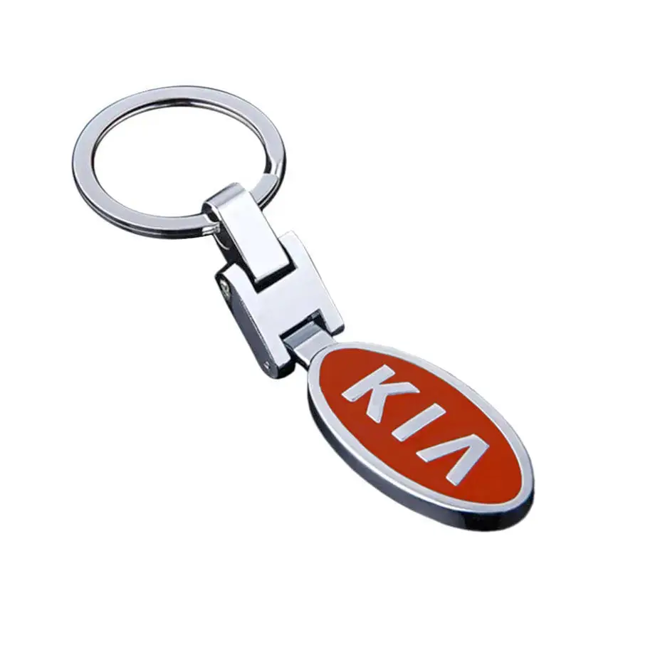 Kia Branded Chrome Key Ring 1