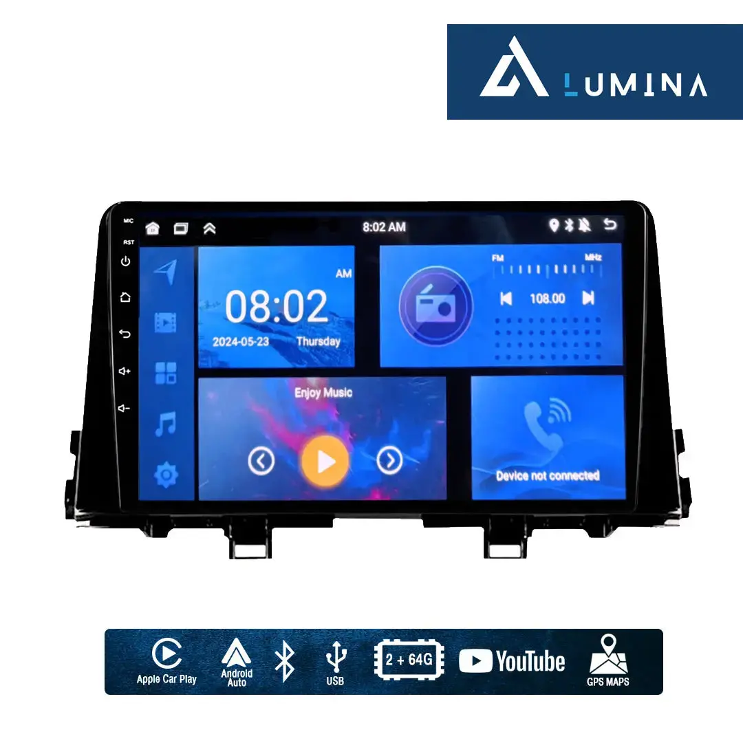 Kia Picanto (16-21) - 9 Inch Lumina Android Entertainment & Gps System 1