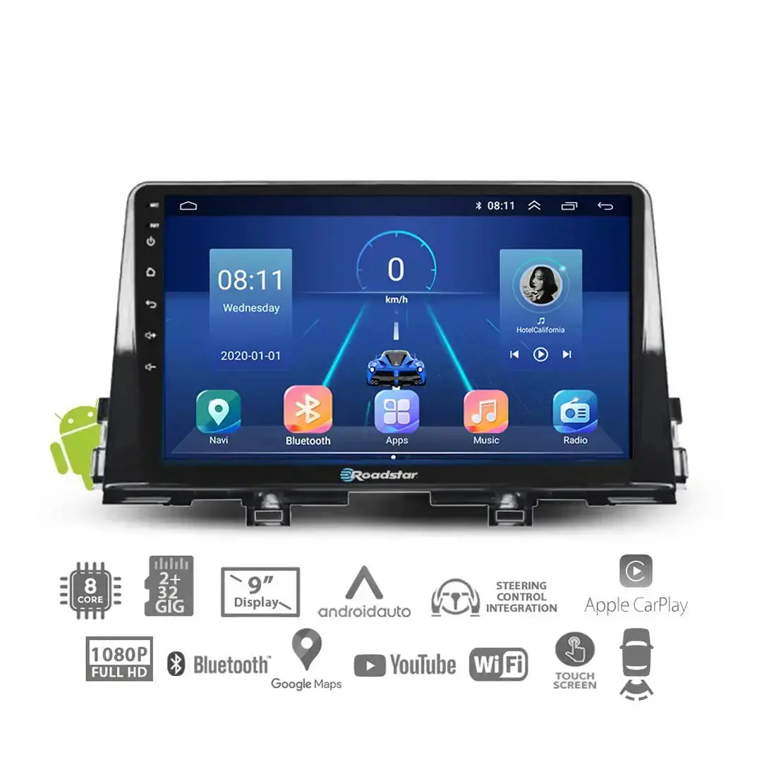 Kia Picanto (16-21) - 9 Inch Roadstar Android Entertainment & Gps System 1