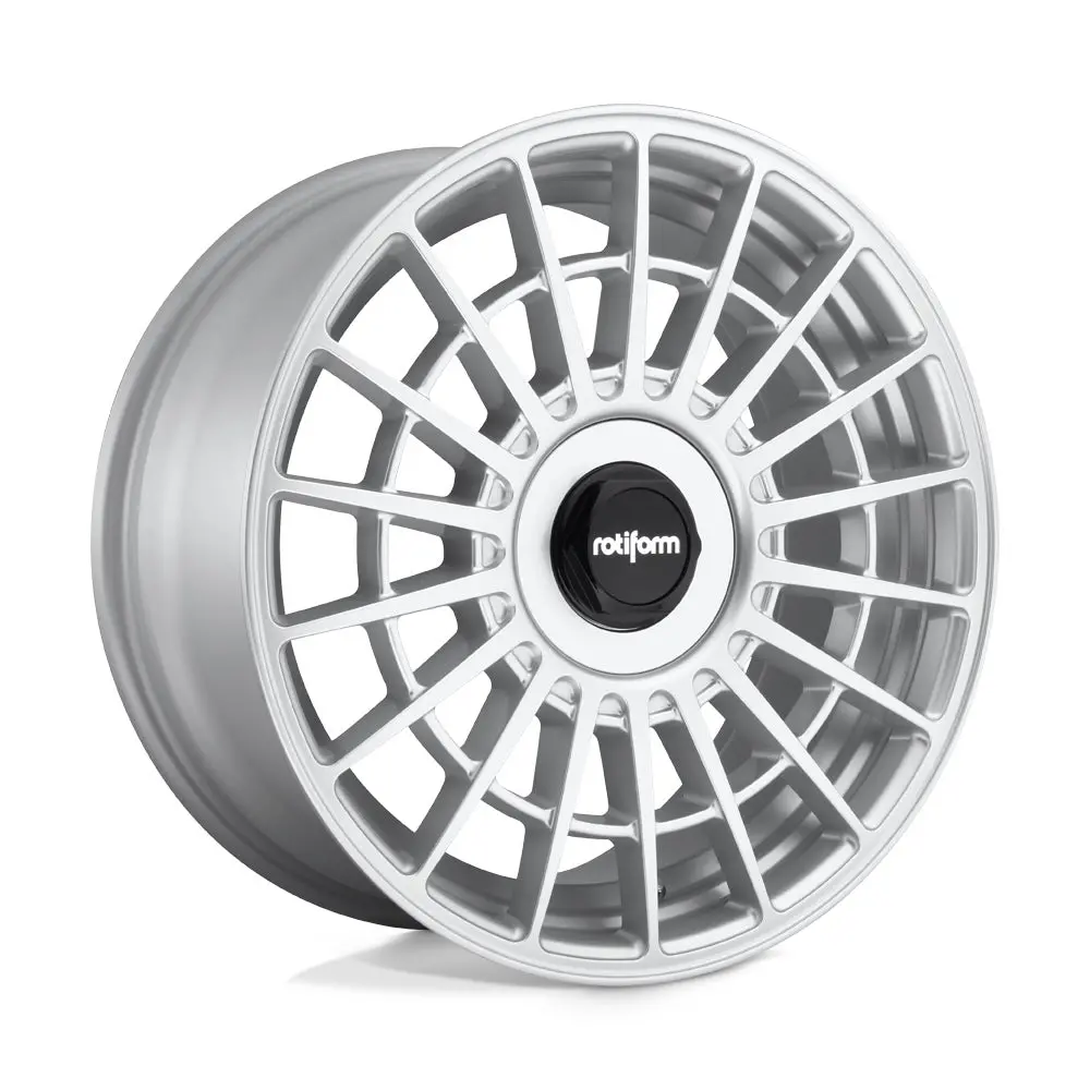 17" Rotiform Las-R Gloss Silver Wheel 1