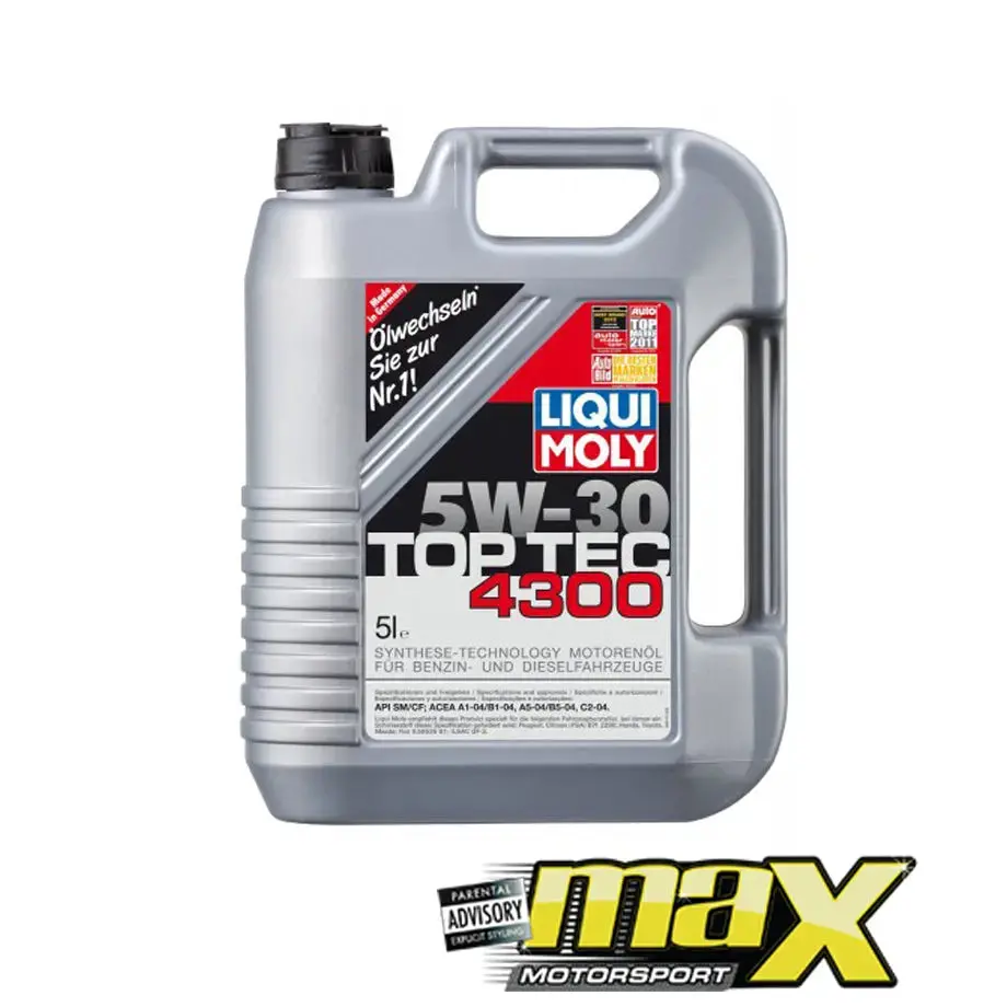 Liqui Moly - Top Tec 4300 5W-30 Engine Oil (5L) 1